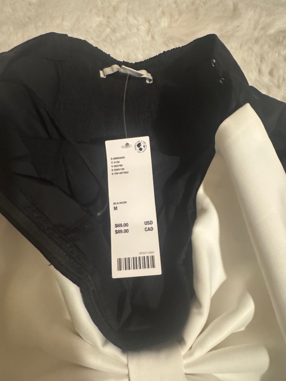 Urban Outfitters Black and White Strapless Dress - Picture 5 of 5